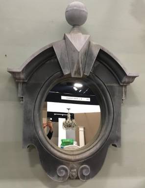 Pair of French 19th Century Zinc Mirrors 